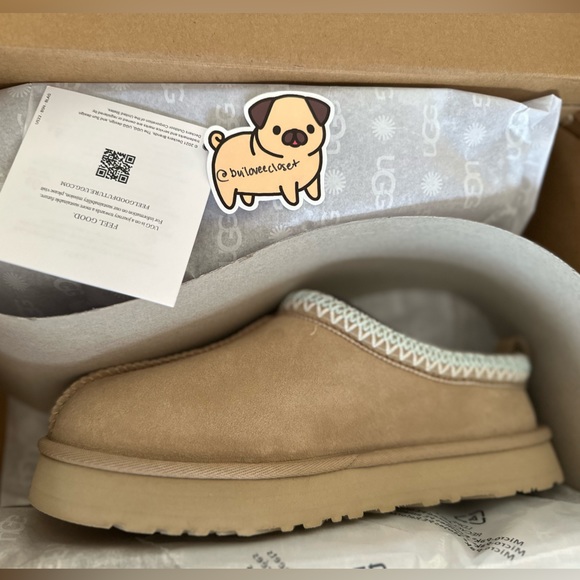 🧸🩵BNIB UGG Tazz Slippers Sand - Kids 6🩵🧸 - Picture 2 of 2